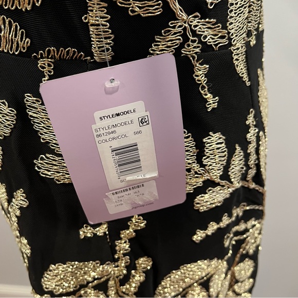 JS COLLECTION Womens Black Flutter Knee Length Formal Dress - New Tag - Reemoly - Picture 16 of 16